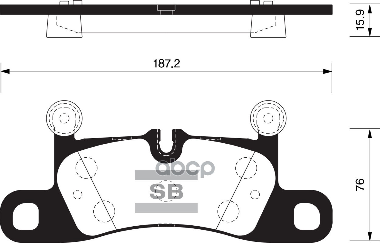 Колодки задние SANGSIN BRAKE SP2319